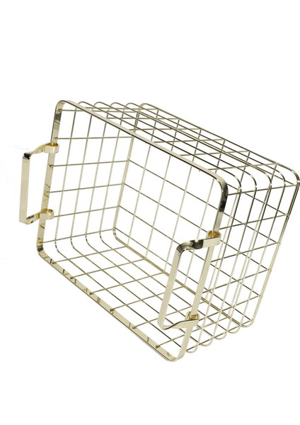 Metal Depolama Sepeti Şık Iskandinav El Yapımı Demir Net Masa Rafları Sepet Banyo Giysileri Kozmetik Depolama Sepeti-Altın,организаторы Hmoe (Yurt Dışından) fiyatları