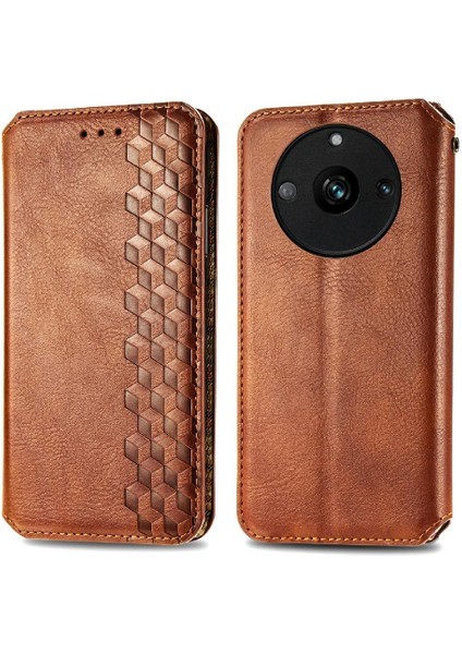 Oppo Realme 11 Pro Deri Telefon Kılıfı (Yurt Dışından)
