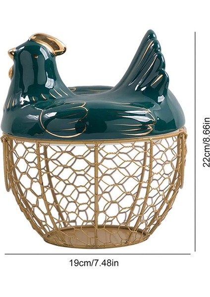 Yumurta Depolama Sepeti Metal Tel Meyve Sepeti, Tavuk Şekli Kapaklı Seramik Yumurta Tutucu, Depolama 30 Yumurta Tutar,организаторы Hmoe (Yurt Dışından) fiyatları