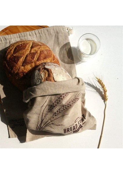 Keten Ekmek Torbaları - 2 Paket Sanat Tasarım Doğal Ağartılmamış Keten Ev Yapımı Artisan Ekmek Için Yeniden Kullanılabilir Gıda Güvenli Depolama,организаторы Hmoe (Yurt Dışından) indirimleri