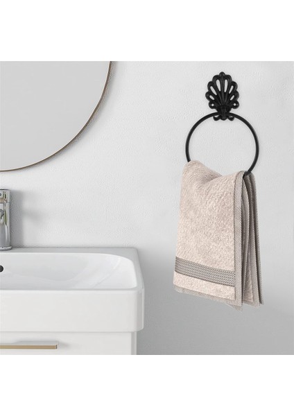 Siyah Tutucu Havluluk Seti, Banyo Dökme Demir Havluluk Tutucu Duvara Monte, Vintage Tasarım,организаторы Hmoe (Yurt Dışından)