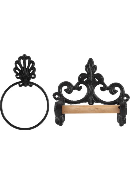 Siyah Tutucu Havluluk Seti, Banyo Dökme Demir Havluluk Tutucu Duvara Monte, Vintage Tasarım,организаторы Hmoe (Yurt Dışından) fiyatları