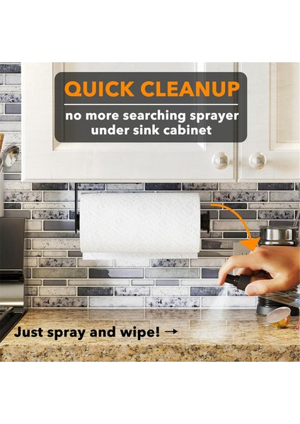 Sprey Şişeli Kağıt Havluluk, Mutfak ve Banyo Için Duvara Monte Kağıt Havlu Rulosu (Siyah),организаторы Hmoe (Yurt Dışından) fiyatları