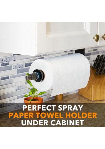 Sprey Şişeli Kağıt Havluluk, Mutfak ve Banyo Için Duvara Monte Kağıt Havlu Rulosu (Siyah),организаторы Hmoe (Yurt Dışından) indirimleri
