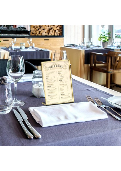 20 Adet Akrilik Altın Çerçeve, Düğün Masa Kartı Restoran Tabelaları Fotoğrafları Için Eğimli Arka Masa Burcu Tutucu,организаторы Hmoe (Yurt Dışından) indirimleri