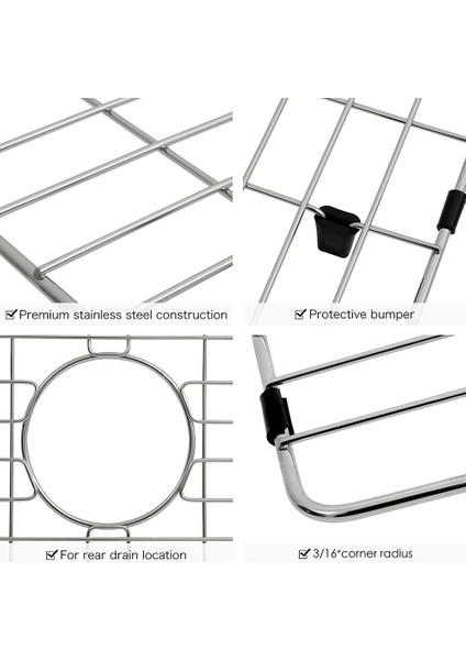 Mutfak Lavabo Izgarası Lavabo Alt Izgarası, Paslanmaz Çelik Lavabo Izgarası ve Arkalı Mutfak Lavabo Için Lavabo Koruyucuları,организаторы Hmoe (Yurt Dışından) fırsatları