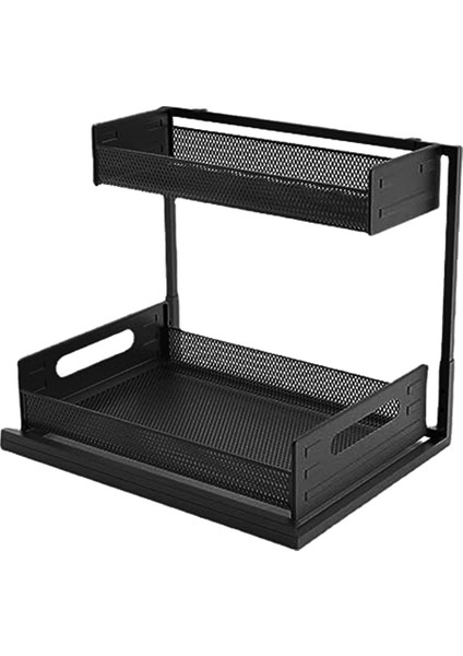 Organizatörler, Banyo Organizatörleri Dolap Altı Depolama, Çekmece Kancalı Bardaklarla 2 Katlı Sayaç Depolama,организаторы Hmoe (Yurt Dışından)