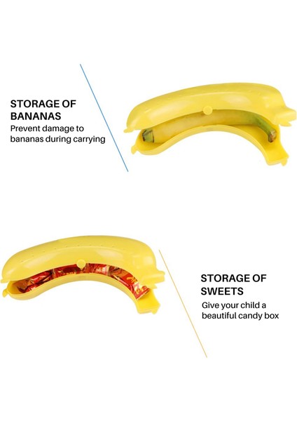Sevimli Meyve Muz Koruyucu Kutu Tutucu Kılıf Öğle Yemeği Konteyner Depolama Muz Kutusu Plastik,организаторы Hmoe (Yurt Dışından) fiyatları