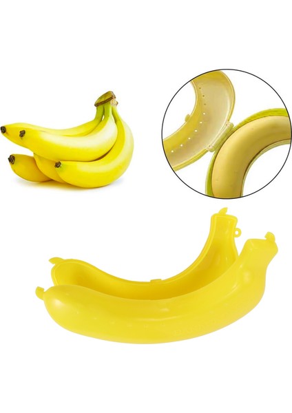 Sevimli Meyve Muz Koruyucu Kutu Tutucu Kılıf Öğle Yemeği Konteyner Depolama Muz Kutusu Plastik,организаторы Hmoe (Yurt Dışından) indirimleri