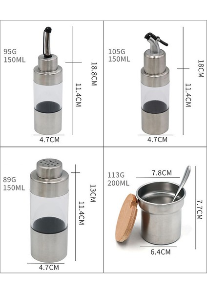 5 Adet Ahşap Tutucu Mutfak Pişirme Aracı Metal Şişe Çeşni Baharat Biber Kavanoz Kutusu Baharat Saklama Kabı Saksı Rafı Seti Kare,организаторы Hmoe (Yurt Dışından)
