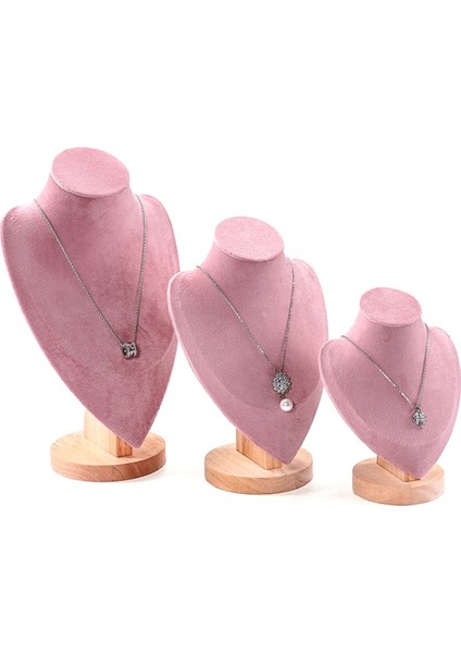 Takı Organizatör Ekran Standı Kolye Küpe Kolye Manken Mağaza Vitrin Dekor Ahşap Taban Zincir Tutucu B,организаторы Hmoe (Yurt Dışından)