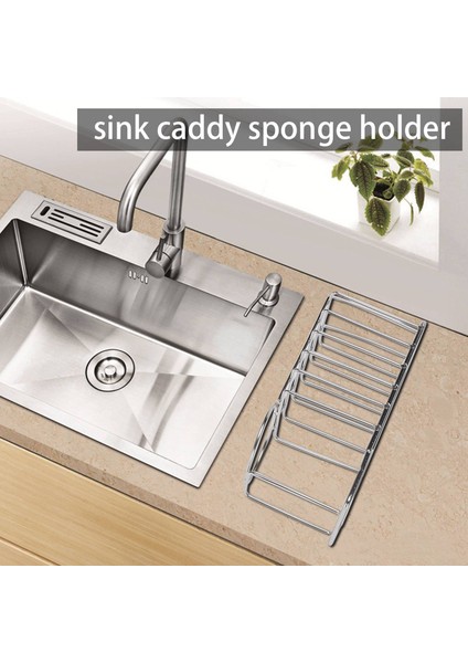 Yapışkanlı Mutfak Lavabo Sünger Tutucu, Lavabo Raf Düzenleyici Üzerinde Sağlam,организаторы Hmoe (Yurt Dışından)