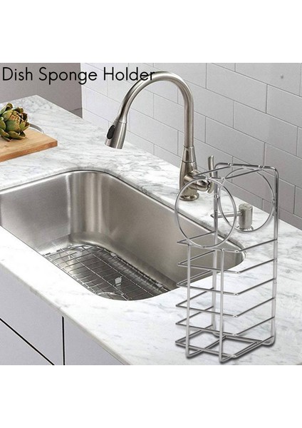Yapışkanlı Mutfak Lavabo Sünger Tutucu, Lavabo Raf Düzenleyici Üzerinde Sağlam,организаторы Hmoe (Yurt Dışından)