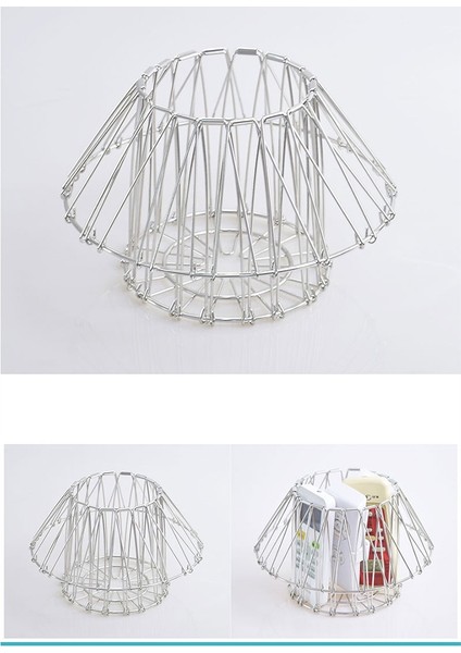 Çok Fonksiyonlu Katlanır Paslanmaz Çelik Meyve Sepeti Gadget Hollow Meyve Sepeti Depolama Sepeti,организаторы Hmoe (Yurt Dışından) modelleri