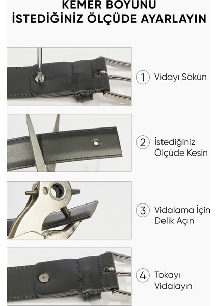 ALTINYILDIZ CLASSICS Erkek Kahverengi Desenli Klasik Kemer modelleri