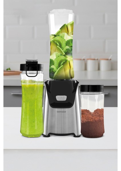 Mixgrind 2in1 Paslanmaz Çelik Bıçaklı Kişisel Smoothie Blender ve Kahve Baharat Öğütücü