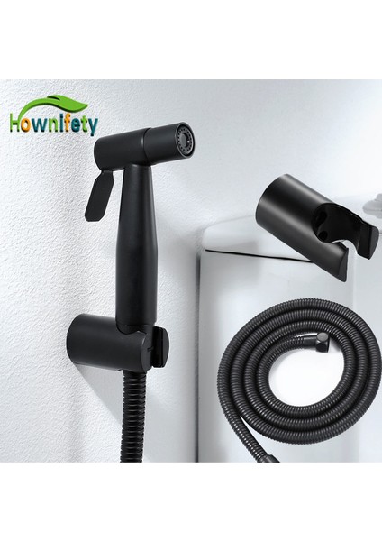 Siyah El Tipi Paslanmaz Çelik Tuvalet El Bide Musluk Püskürtücü Temizleme Seti Seti Tabancası Tuvalet Sprey Banyo Için Kendi Kendini Temizleyen Duş Başlığı (Yurt Dışından) fiyatları