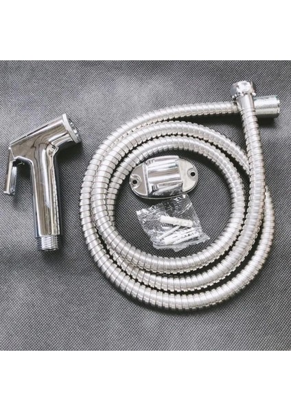 No.4 Stili Basınçlı Bide El Taşınabilir Bebek Bezi Bide Tuvalet Shataf Kafa Banyo Duş Başlığı Plastik Bide Bide Seti (Yurt Dışından)