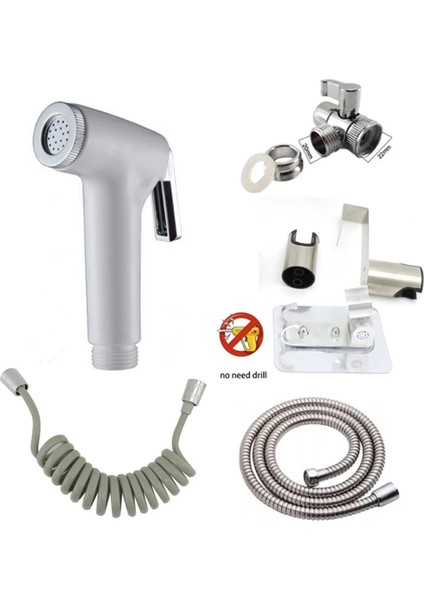 Paket 8 Tarzı Abs El Bide Musluk Püskürtme Tabancası Banyo Tuvalet Bide Duş Püskürtücü Su Tasarrufu Banyo Temizleme Duş Başlığı (Yurt Dışından) fiyatları