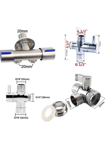 Mingjin Shop2 Paket 4 Tarzı Banyo Tuvalet Asılı Sepet Bide Püskürtücü Su Musluk Seti Paslanmaz Çelik Duş Başlığı El Taşınabilir Wc Kendi Kendini Temizleyen Q1 (Yurt Dışından)