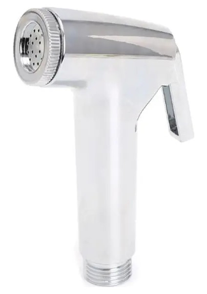El Duş Başlığı Douche Tuvalet Bide Sprey Yıkama Jeti Shattaf, Abs + Krom Hortumlu (Yurt Dışından)