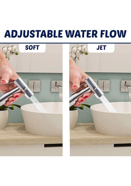 3 Adet Set Stili Tuvalet Bide Musluklar El Paslanmaz Çelik Bide Püskürtücüler Fırçalanmış Banyo Su Tabancası Püskürtme Tabancası Duş Musluklar Temizleme Araçları (Yurt Dışından)