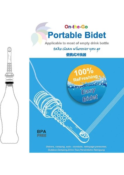 Mavi Stil 3 Paket Taşınabilir 2 Paket Peri Şişe Seyahat Bidesi cm Şişelerle Uyumlu Kişisel Hijyen Bakımı Shattaf Su Spreyi (Yurt Dışından) modelleri