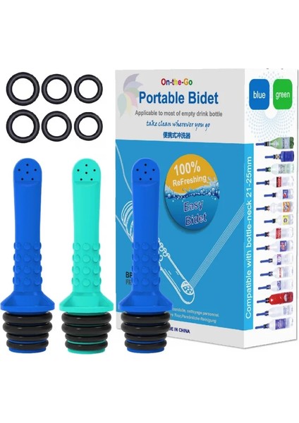 Mavi Stil 3 Paket Taşınabilir 2 Paket Peri Şişe Seyahat Bidesi cm Şişelerle Uyumlu Kişisel Hijyen Bakımı Shattaf Su Spreyi (Yurt Dışından) fırsatları