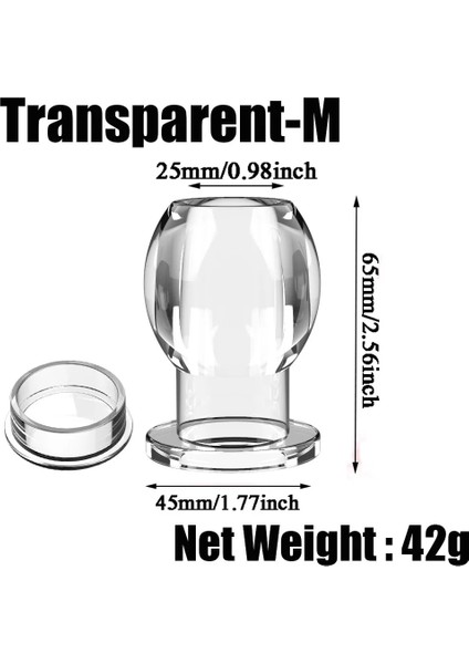 Şeffaf M Stili 1 Adet Taşınabilir Yumuşak Silikon Anüs Bide Temizleyici Douche Lavman Temizleme Duş Unisex Erkek Kadın (Yurt Dışından)