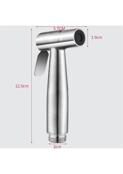 1.5m Paslanmaz Boru Stili Siyah Gümüş El Tuvalet Bide Musluk Püskürtücü Paslanmaz Çelik Banyo El Bide Püskürtme Tabancası Seti Tuvalet Kendi Kendini Temizleyen Duş (Yurt Dışından) indirimleri