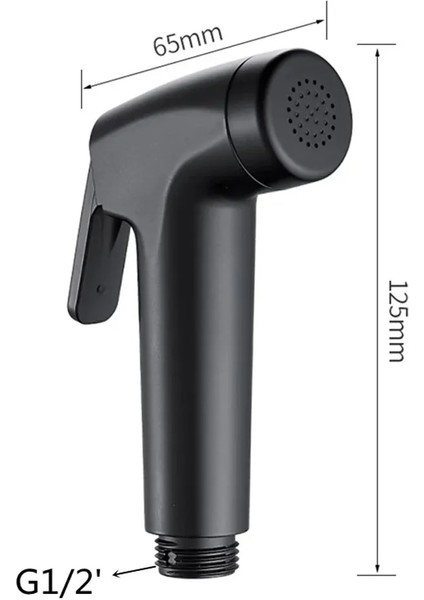 G Tarzı Tuvalet Şırınga Bide Kafası El Hortumu Sprey Müslüman Sıhhi Shattaf Kiti Duş Hortum ve Tutucu Banyo Armatür Shattaf Vana (Yurt Dışından) fırsatları