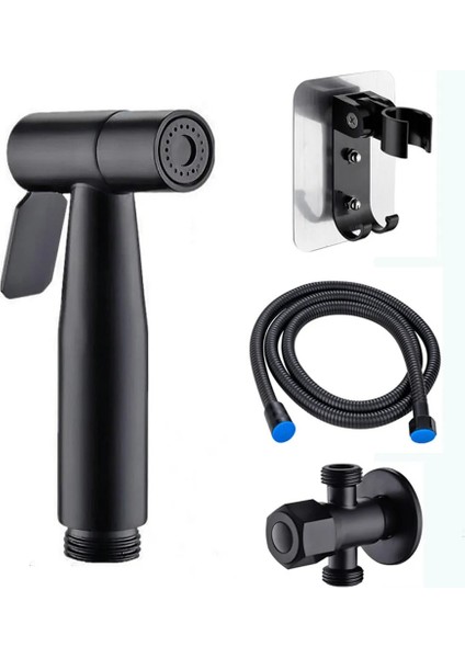 G Tarzı Tuvalet Şırınga Bide Kafası El Hortumu Sprey Müslüman Sıhhi Shattaf Kiti Duş Hortum ve Tutucu Banyo Armatür Shattaf Vana (Yurt Dışından) indirimleri