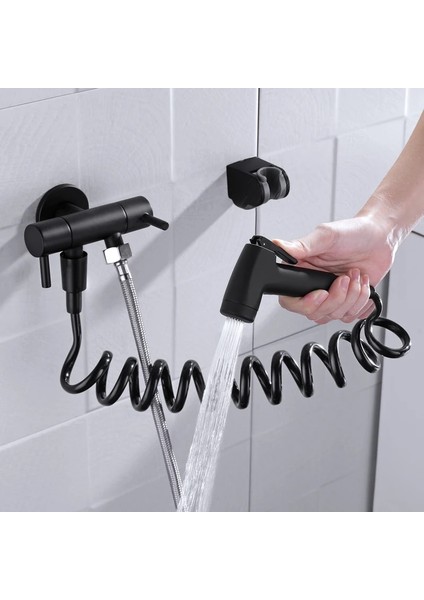 Duş Hortumu Tarzı Yüksek Li Pirinç Bide Püskürtücü Tuvalet Siyah Duş Püskürtücü Seti Çok Fonksiyonlu Tuvalet Vanası Bez Bebek Bezi Püskürtücüler (Yurt Dışından) modelleri