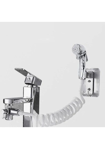 H Paketi Stili Tuvalet El Düzenlenen Bide Sprey Duş Başlığı Seti Sistemi ile Yaylı Hortum Duvar Tutucu Taşınabilir Douche Kiti Vana Banyo Püskürtücü Dokunun (Yurt Dışından)