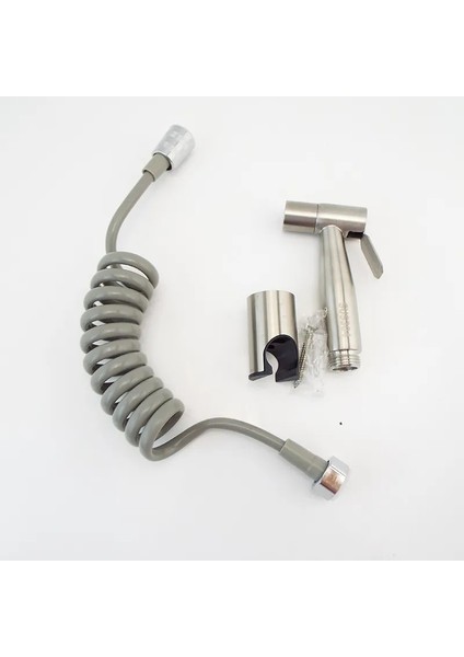 Bir Stil El Taşınabilir Tuvalet Bide Püskürtme Tabancası Tutucu Paslanmaz Çelik El Bide Musluk Ev Banyo Duş Başlığı Hortumu Kendi Kendini Temizleyen (Yurt Dışından) indirimleri