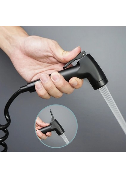 Krom Set Pvc Hortum Stili El Tuvalet Bide Püskürtücü Abs Banyo Duvara Monte El Bide Püskürtücü Seti Tuvalet Kendi Kendini Temizleyen Douche Duş Başlığı Hortum ile (Yurt Dışından) fiyatları