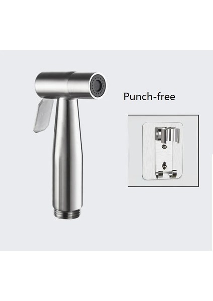 Püskürtücü - Yumruksuz Stil Banyo Hortumu Tutucu Yıkama El Paslanmaz Çelik Duş Bide Püskürtme Seti Shattaf Vücut Musluk Tuvalet Banyo Basınçlı (Yurt Dışından)