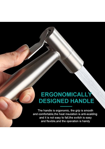 Püskürtücü - Yumruksuz Stil Banyo Hortumu Tutucu Yıkama El Paslanmaz Çelik Duş Bide Püskürtme Seti Shattaf Vücut Musluk Tuvalet Banyo Basınçlı (Yurt Dışından) fiyatları