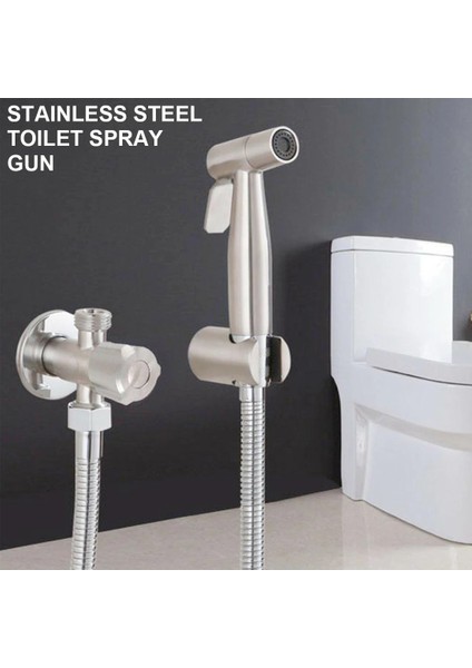 Püskürtücü - Yumruksuz Stil Banyo Hortumu Tutucu Yıkama El Paslanmaz Çelik Duş Bide Püskürtme Seti Shattaf Vücut Musluk Tuvalet Banyo Basınçlı (Yurt Dışından) fırsatları