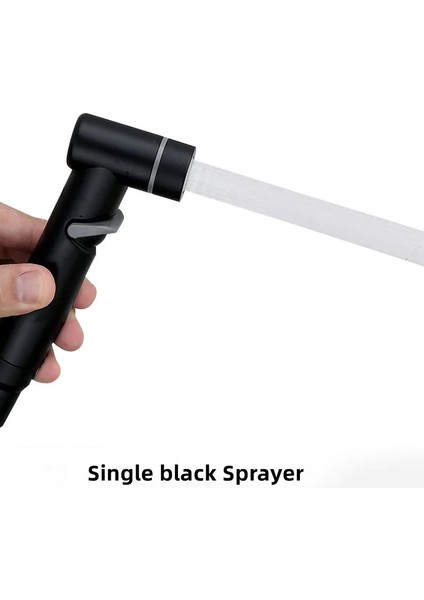 Tek H Tarzı El Bide Püskürtme Seti Tuvalet Paslanmaz Çelik El Bide Musluk Banyo Için El Püskürtücü Duş Başlığı Kendi Kendini Temizleyen (Yurt Dışından)