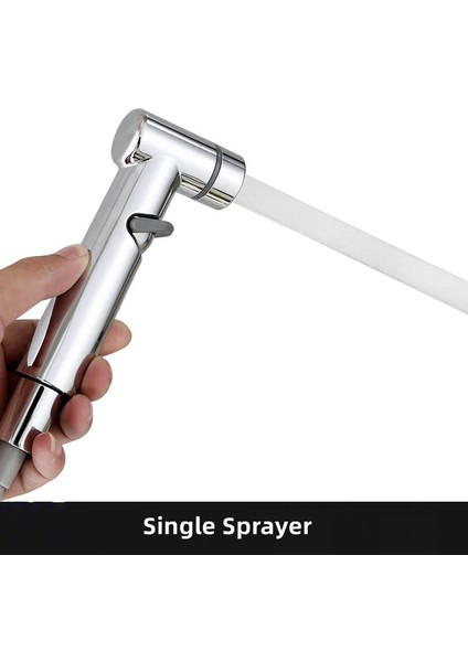 Tek H Tarzı El Bide Püskürtme Seti Tuvalet Paslanmaz Çelik El Bide Musluk Banyo Için El Püskürtücü Duş Başlığı Kendi Kendini Temizleyen (Yurt Dışından) fırsatları