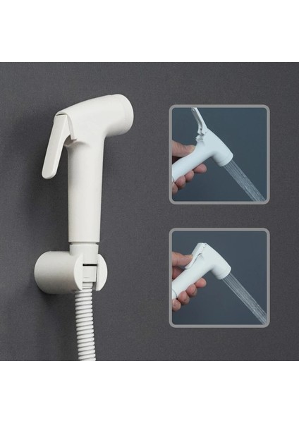 C Tipi Yalnızca Bide Stili Beyaz El Düzenlenen Tuvalet Bide Püskürtücü Banyo Shattaf Basma Düğmesi ile Taşınabilir Duş Başlığı Başlığı Yüksek Basınçlı Duş Seti (Yurt Dışından) fiyatları