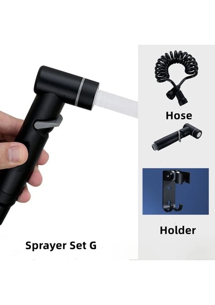 Tek H Tarzı El Bide Püskürtme Seti Tuvalet Paslanmaz Çelik El Bide Musluk Banyo Için El Püskürtücü Duş Başlığı Kendi Kendini Temizleyen (Yurt Dışından) indirimleri