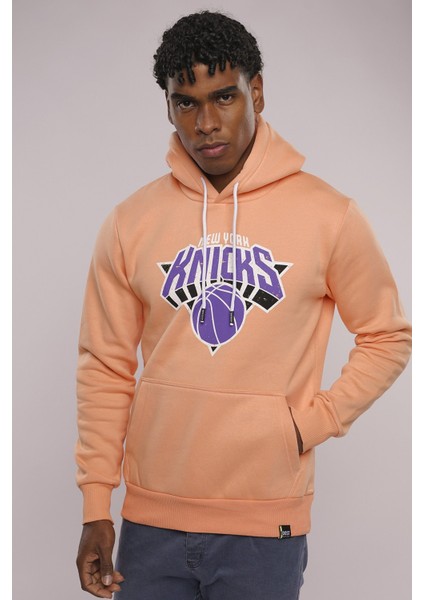 Oranj Gabria Knicks Baskılı Sweat