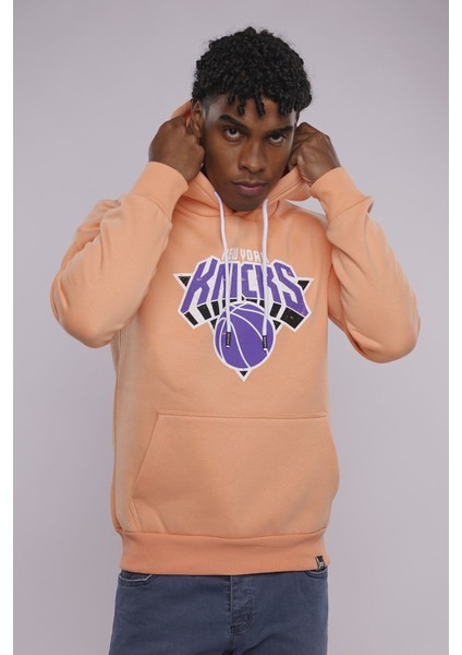 Oranj Gabria Knicks Baskılı Sweat