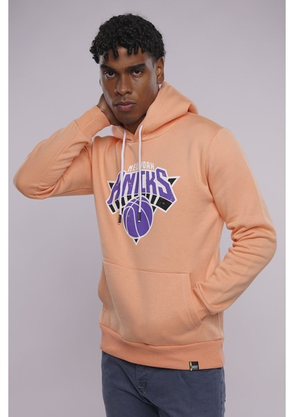 Oranj Gabria Knicks Baskılı Sweat