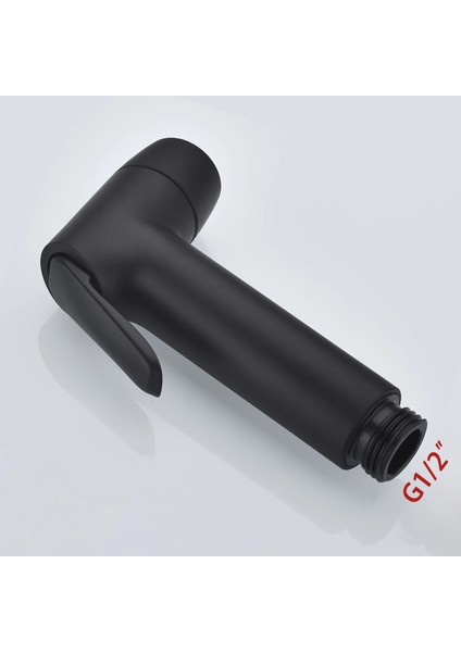 Siyah Stil El Bide Püskürtme Tabancası Siyah Çift Su Yolu Shattaf Püskürtücü Banyo Tuvalet Taşınabilir Bide Musluklar Seyahat Bide Eki (Yurt Dışından)