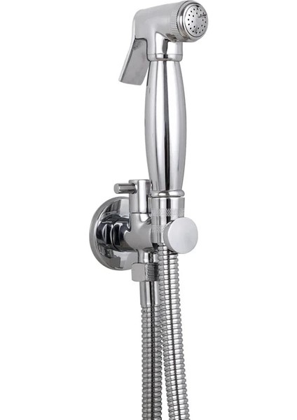 L Kontrol Valfi Stili Mttuzk Katı Pirinç Krom Bide Banyo Duş Başlığı Bide Tuvalet Püskürtücü Hygieower Bide Dokunun Duvara Monte Bide Musluk (Yurt Dışından) fırsatları