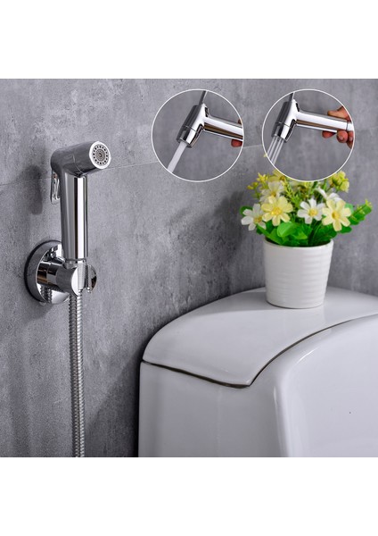 Yalnızca T-Valf 3-4 Stili El Bide Püskürtücü Banyo Tuvalet Mutfak Bahçe Ayarlanabilir Bide Duvara Monte Shattaf Taşınabilir Duş Aksesuarları (Yurt Dışından)