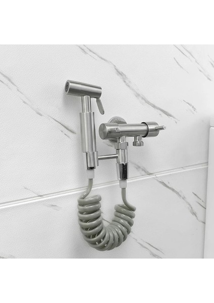 Pvc Yaylı Hortum Sadece Stil El Tuvalet Bide Püskürtücü Paslanmaz Çelik Tuvalet Döndür Tutucu Musluk Vana Seti Banyo Kendini Temizleyen Püskürtücü Duş Başlığı (Yurt Dışından) indirimleri